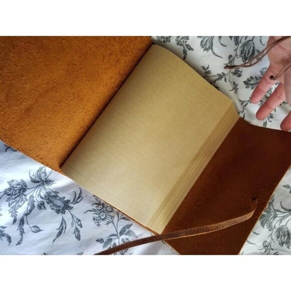 New Leather Journal Writing Notebook - Genuine Leather Bound Daily Notepad - Picture 3 of 3